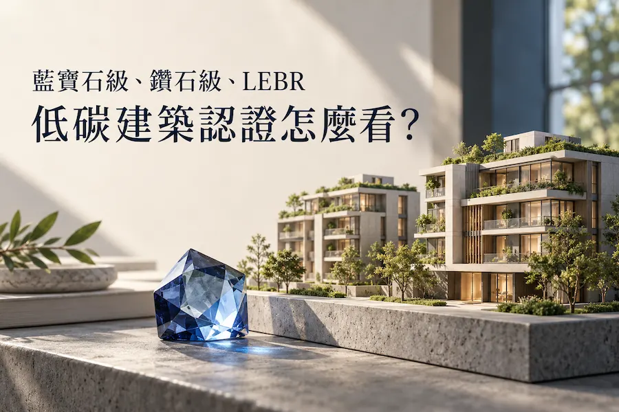 藍寶石級、鑽石級、LEBR差在哪？一次看懂住宅的低碳與綠建築認證